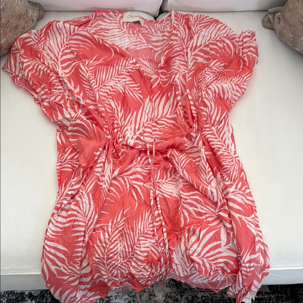 Cleobella. Light orange swim suit cover up. Never worn. Adjustable waist.